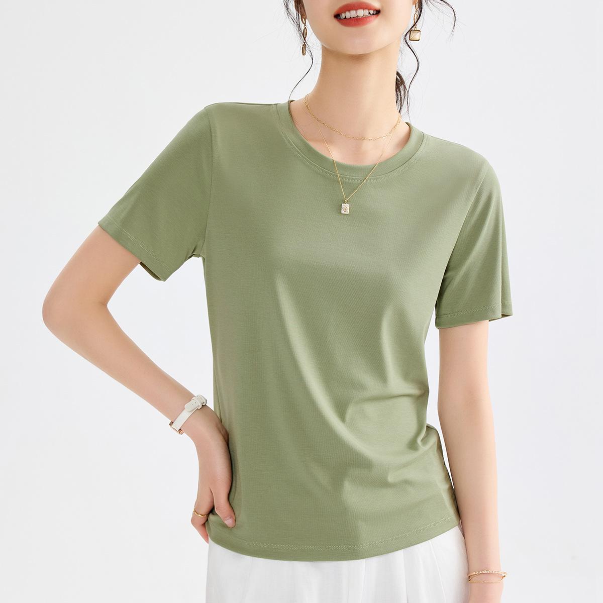 Тенсел сетка версия круглый вырез короткий рукав женский летний новый переднее плечо тонкий облегающий прохладный топ M
Тенсел сетка версия круглый вырез короткий рукав женский летний новый переднее плечо тонкий облегающий прохладный топ M