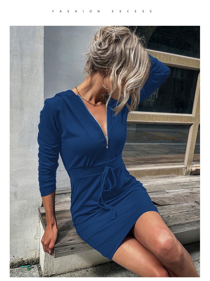 2025 Black Slim Fit Hooded Sweatshirt Dress - Women s Autumn/Winter European & American Style XL
2025 Black Slim Fit Hooded Sweatshirt Dress - Women s Autumn/Winter European & American Style XL