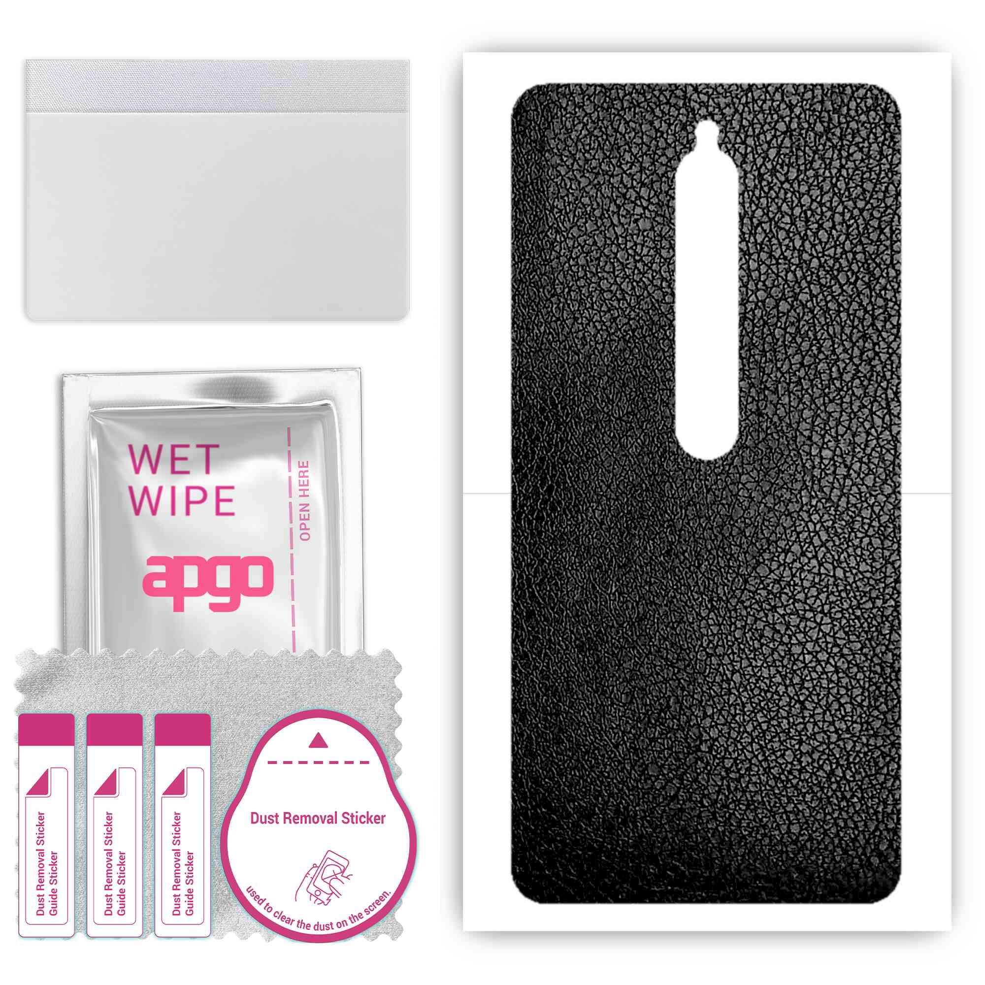 Apgo Protective Skin Sticker для задньої панелі, сумісної з Xiaomi Redmi 8, Wrap Film, Foil, Vinyl - Pattern Black Leather
Apgo Protective Skin Sticker для задньої панелі, сумісної з Xiaomi Redmi 8, Wrap Film, Foil, Vinyl - Pattern Black Leather