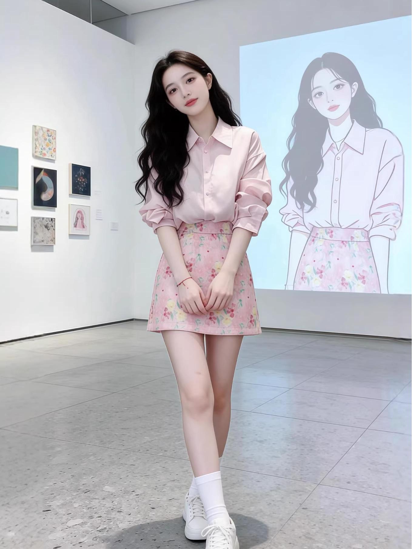 Women s Lazy Style Pink Tencel Sun Protection Shirt & Skirt Set - Spring/Summer Thin Gauze Outerwear & Cardigan. L (105-115 lbs)
Women s Lazy Style Pink Tencel Sun Protection Shirt & Skirt Set - Spring/Summer Thin Gauze Outerwear & Cardigan. L (105-115 lbs)