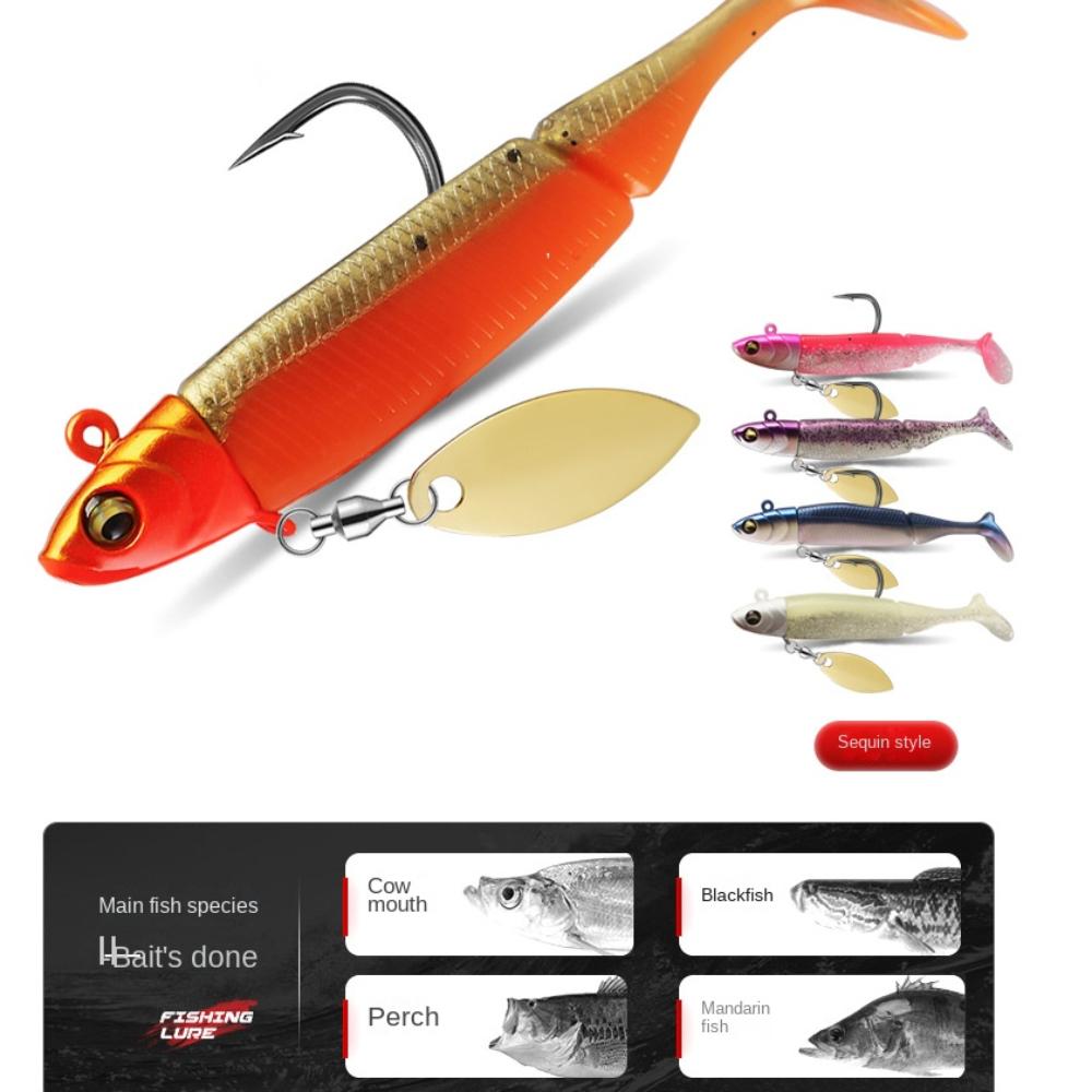 9.5cm 20g Soft bass Bait with Lead hook Artificial Soft Plastic Bait New Minnow Lure
9.5cm 20g Soft bass Bait with Lead hook Artificial Soft Plastic Bait New Minnow Lure