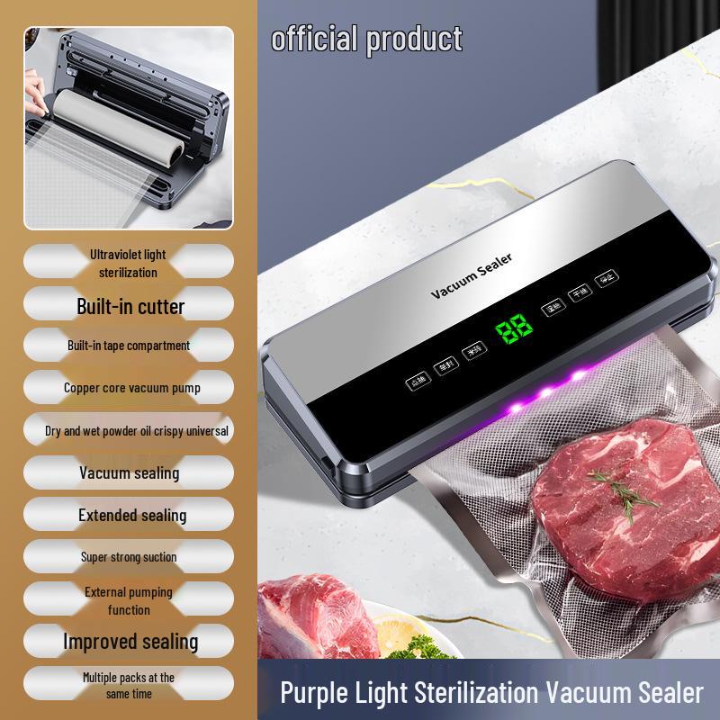 Automatic Vacuum Sealer for Food Packaging and Preservation European Plug
Automatic Vacuum Sealer for Food Packaging and Preservation European Plug