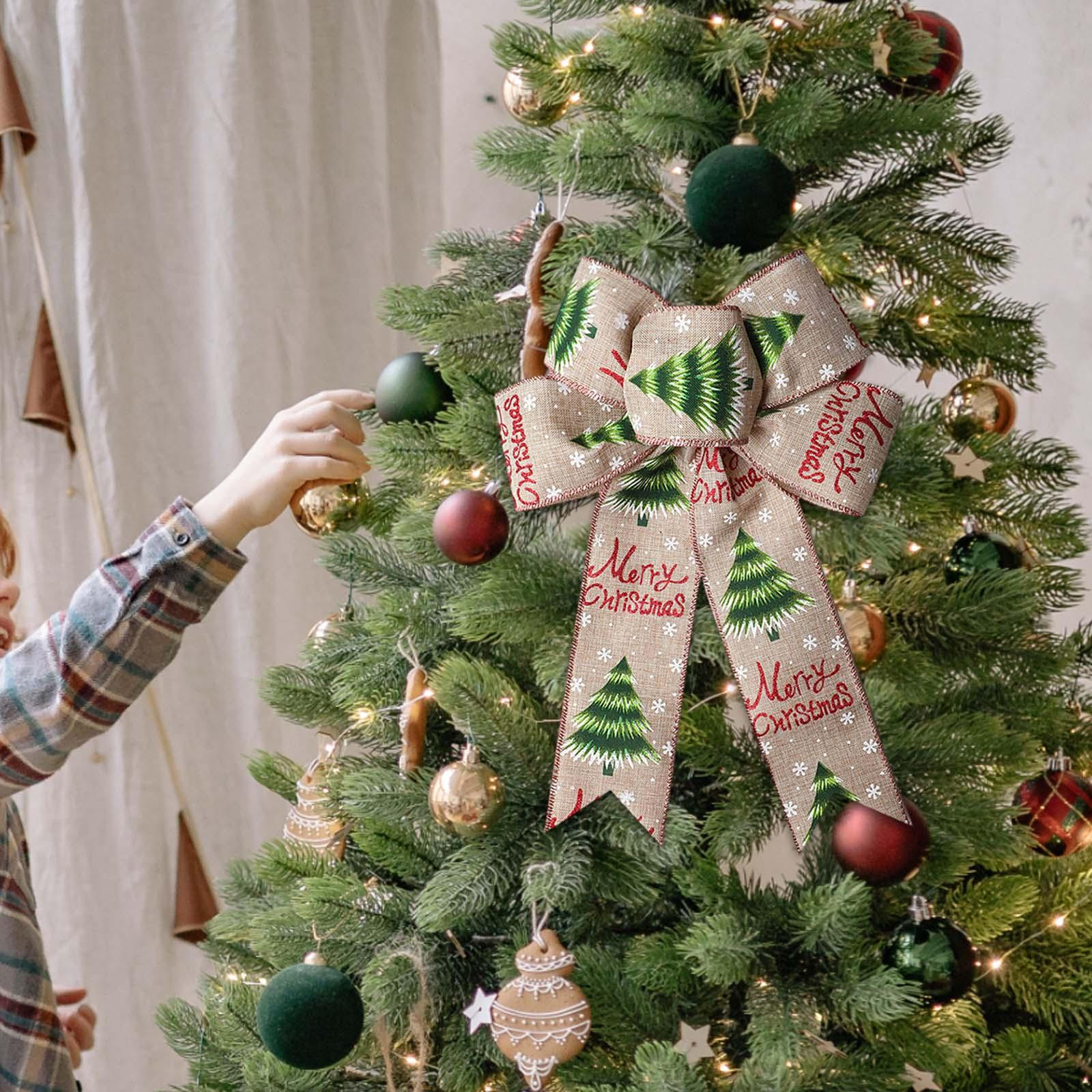 Рождественские банты для венка, елочного украшения, украшения для декора, большой бант Christmas Tree
Рождественские банты для венка, елочного украшения, украшения для декора, большой бант Christmas Tree