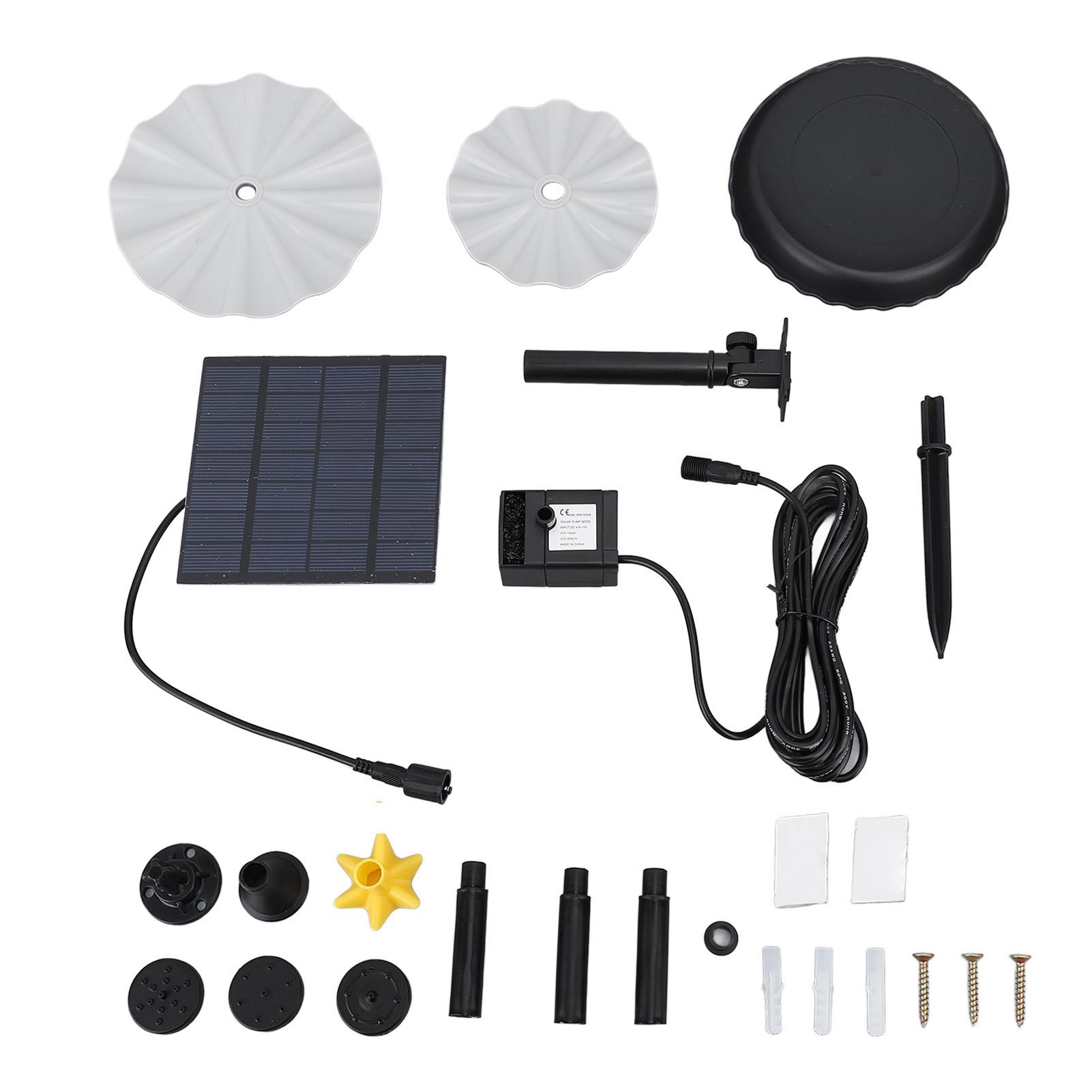 Solar Powered Water Pump Kit Powerful Jet Watering Pond Pump for Bird Bath Garden Backyard Pool
Solar Powered Water Pump Kit Powerful Jet Watering Pond Pump for Bird Bath Garden Backyard Pool