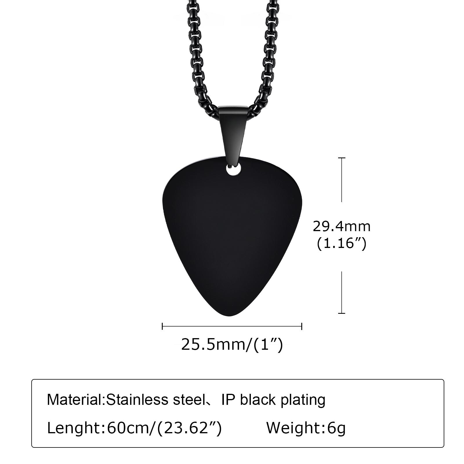 Stainless Steel Guitar Pick Necklace Pendant Collar For Men Boys Jewelry Accessories To Music-lovers Birthday Party Gift
Stainless Steel Guitar Pick Necklace Pendant Collar For Men Boys Jewelry Accessories To Music-lovers Birthday Party Gift