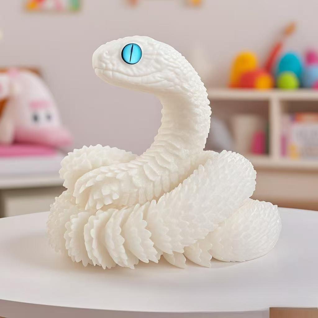 3D Printed Snake Articulated Bush Viper Toy-Dragon Snake Integrated Joint Mobility Statue Ornament Home Decor Gift Size 30-60CM 30cm
3D Printed Snake Articulated Bush Viper Toy-Dragon Snake Integrated Joint Mobility Statue Ornament Home Decor Gift Size 30-60CM 30cm