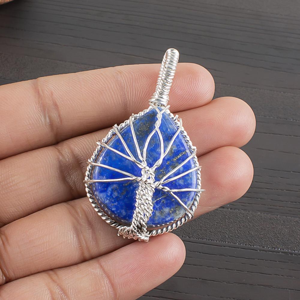 Natural Lapis Lazuli Gemstone 925 Sterling Silver Jewelry Designer Pendant 1.57 AJP-1594
Natural Lapis Lazuli Gemstone 925 Sterling Silver Jewelry Designer Pendant 1.57 AJP-1594