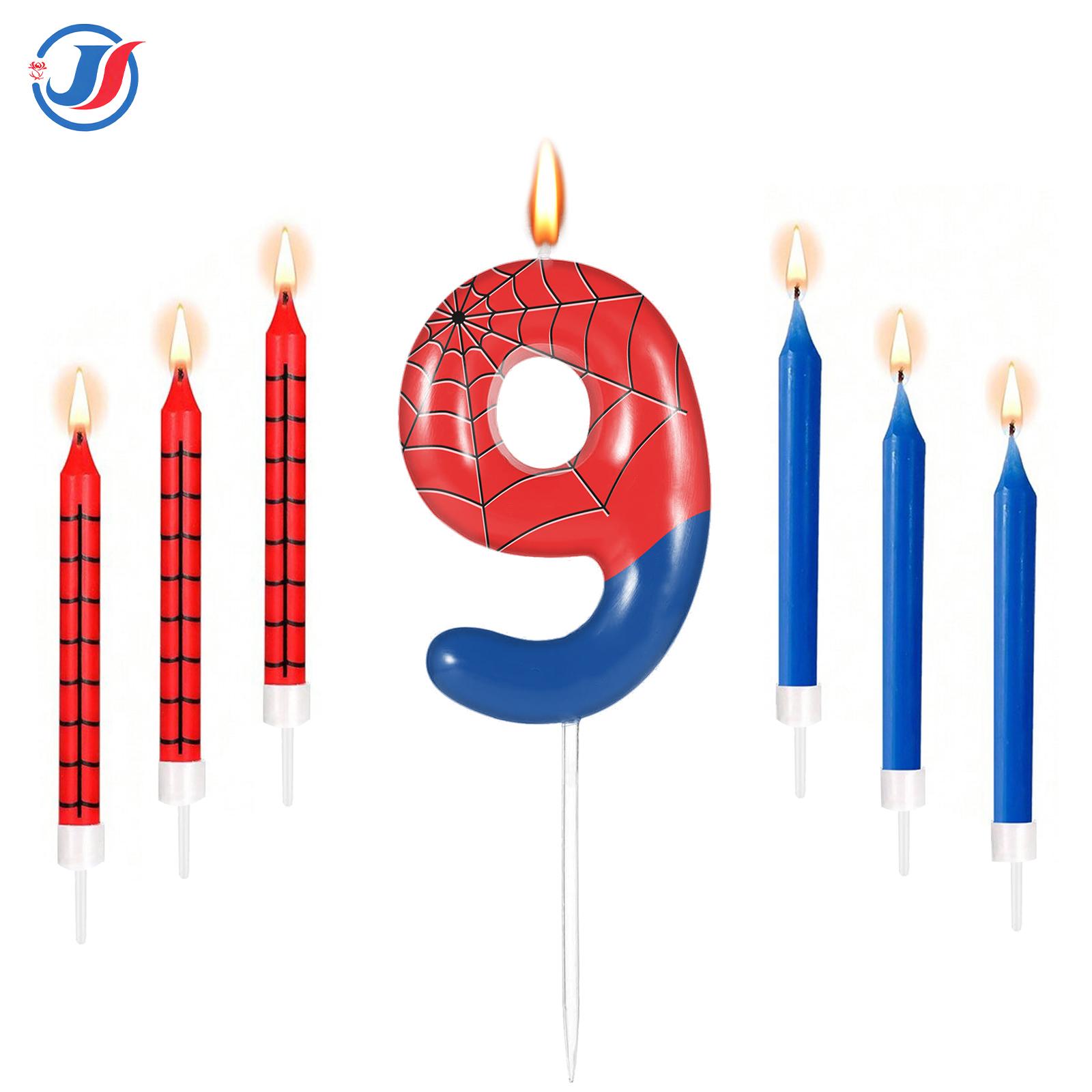 7 шт. Красные Синие Свечи с Цифрой 8 на День Рождения Паука, Свечи с Номерами 0-9, Украшения для Торта, Топперы для Торта для Вечеринок в Теме Мультфильма про Паука
7 шт. Красные Синие Свечи с Цифрой 8 на День Рождения Паука, Свечи с Номерами 0-9, Украшения для Торта, Топперы для Торта для Вечеринок в Теме Мультфильма про Паука