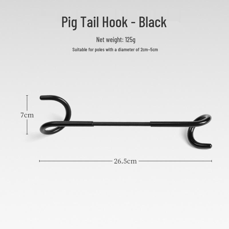 Multi-functional Outdoor Tent & Lantern Hook with Pole Buckle чорний
Multi-functional Outdoor Tent & Lantern Hook with Pole Buckle чорний