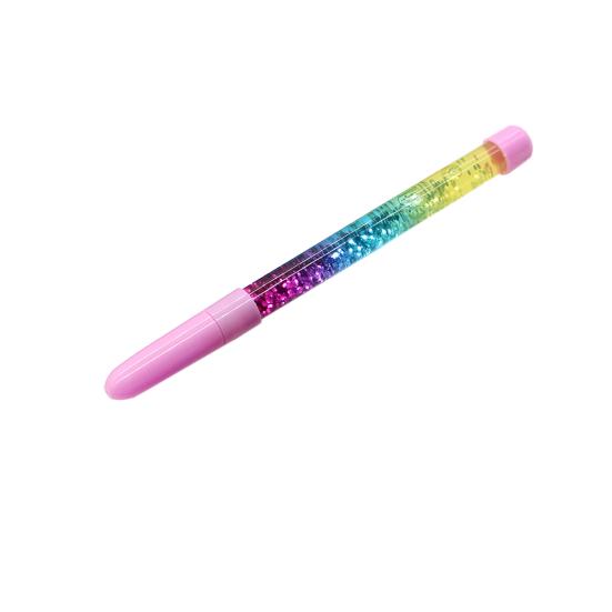 1 шт. гелевая чернильная ручка, стационарная волшебная палочка, движущаяся жидкая оболочка, школьные принадлежности для письма розовый