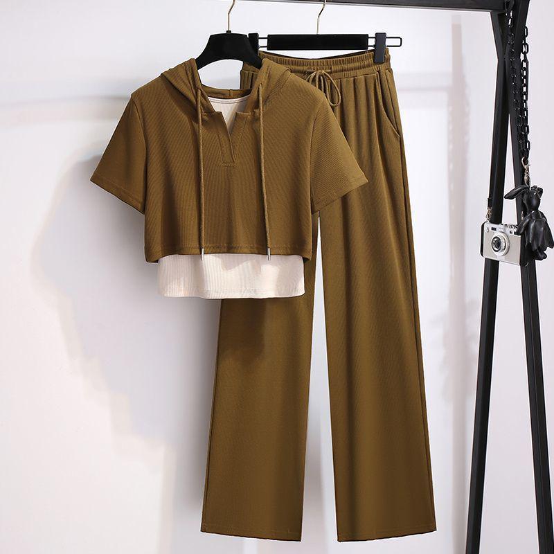 Women s Summer Sports Suit - Short Sleeve, Wide-Leg Pants, Age-Reducing 3-Piece Set 2026 S (80-100 lbs)
Women s Summer Sports Suit - Short Sleeve, Wide-Leg Pants, Age-Reducing 3-Piece Set 2026 S (80-100 lbs)