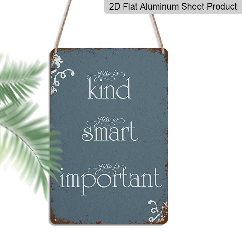2D Flat, 1pc You Is Kind, You Is Smart, You Is Important Aluminium Sign - 8 x12 Rustic Blue Inspirational Decor, Perfect for Bedroom, Classroom 20*30cm
2D Flat, 1pc You Is Kind, You Is Smart, You Is Important Aluminium Sign - 8 x12 Rustic Blue Inspirational Decor, Perfect for Bedroom, Classroom 20*30cm