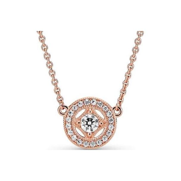 Pandora Vintage Round Necklace Women necklaces Rose-Gold 380523CZ Box
Pandora Vintage Round Necklace Women necklaces Rose-Gold 380523CZ Box