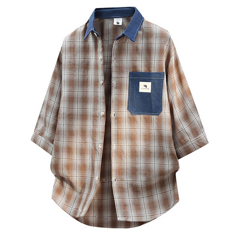Men s Spring and Autumn Short sleeved Shirt, Men s Casual Loose Shirt XL хакі
Men s Spring and Autumn Short sleeved Shirt, Men s Casual Loose Shirt XL хакі