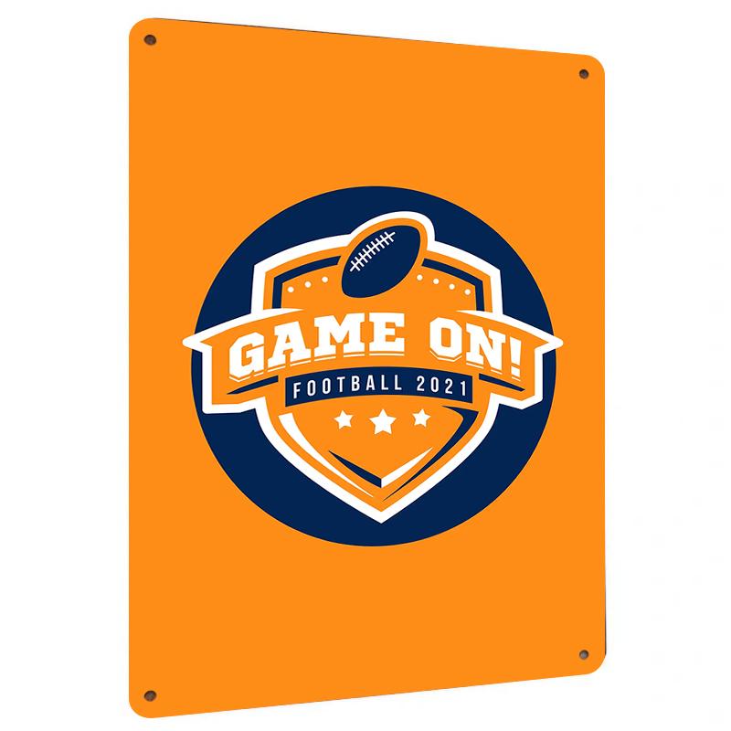 Game On Football Metal Wall Art Decorative Iron Sign for Sports Room Bar Man Cave Gift 20x30cm(7.8x11.8inch)
Game On Football Metal Wall Art Decorative Iron Sign for Sports Room Bar Man Cave Gift 20x30cm(7.8x11.8inch)