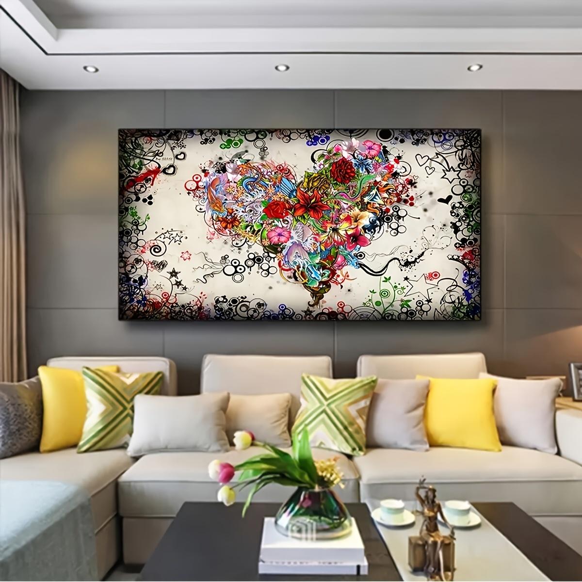 1pc Colorful Heart-Shaped Oil Painting Wall Art - Vibrant Floral & Abstract Design, Frameless Modern Decor for Living Room, Bedr 50x100cm No Frame
1pc Colorful Heart-Shaped Oil Painting Wall Art - Vibrant Floral & Abstract Design, Frameless Modern Decor for Living Room, Bedr 50x100cm No Frame