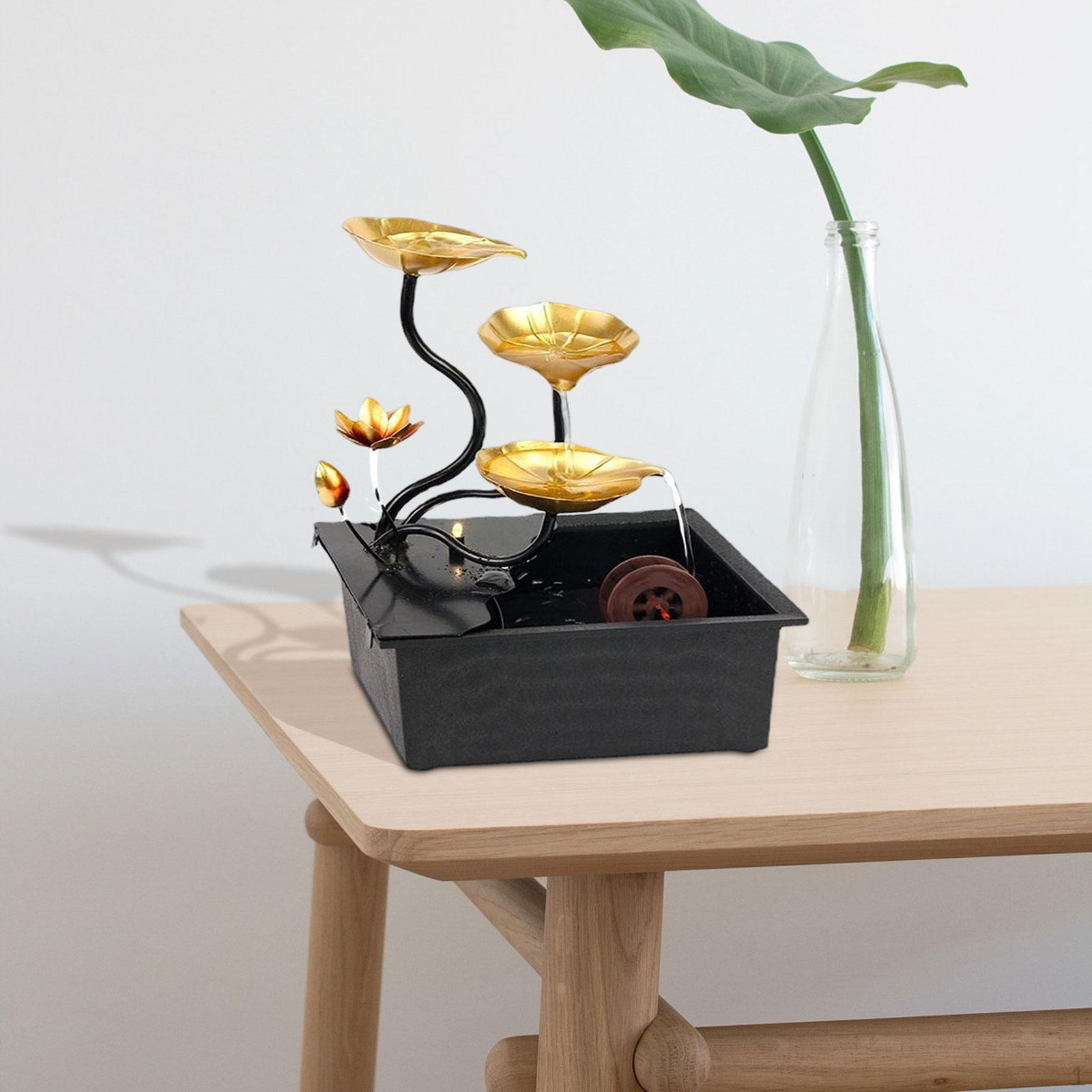 Small Lotus Leaf Desktop Water Decor Illuminated USB Stylish Look Quiet Submersible Pump to
Small Lotus Leaf Desktop Water Decor Illuminated USB Stylish Look Quiet Submersible Pump to
