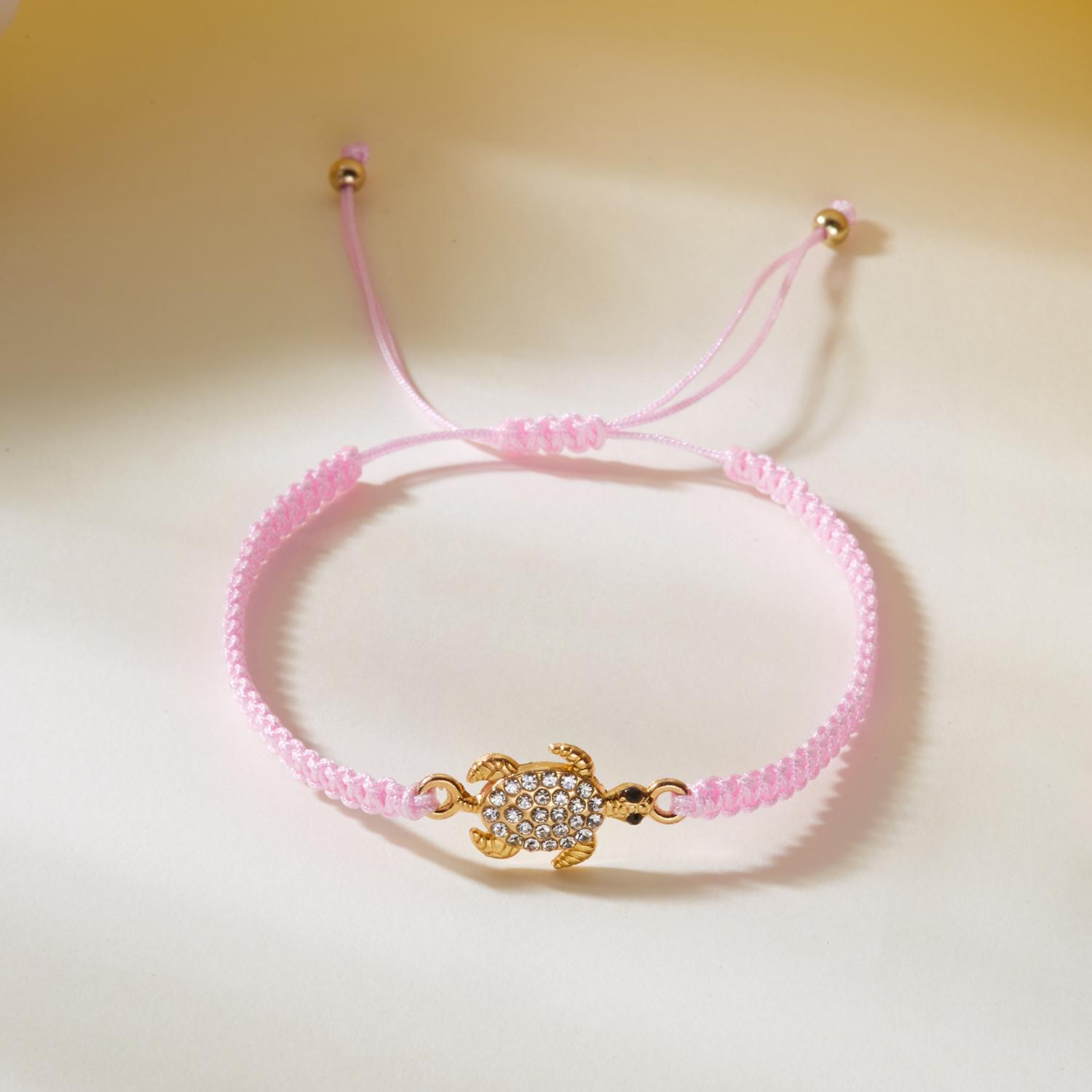 Boho Sea Turtle Braided Bracelet for Women Full Rhinestone Cute Tortoise Hand-woven Adjustable Bangles Party Harajuku Jewelry
Boho Sea Turtle Braided Bracelet for Women Full Rhinestone Cute Tortoise Hand-woven Adjustable Bangles Party Harajuku Jewelry