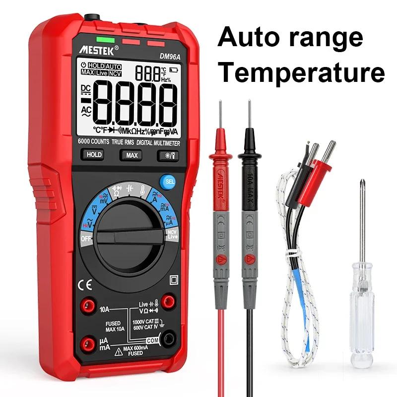 DM96A Digital Multimeter Smart Voltmeter AC DC Current Multi Tester Auto Range 6000 Counts LCD NCV Firewire DMM Capacitor
DM96A Digital Multimeter Smart Voltmeter AC DC Current Multi Tester Auto Range 6000 Counts LCD NCV Firewire DMM Capacitor