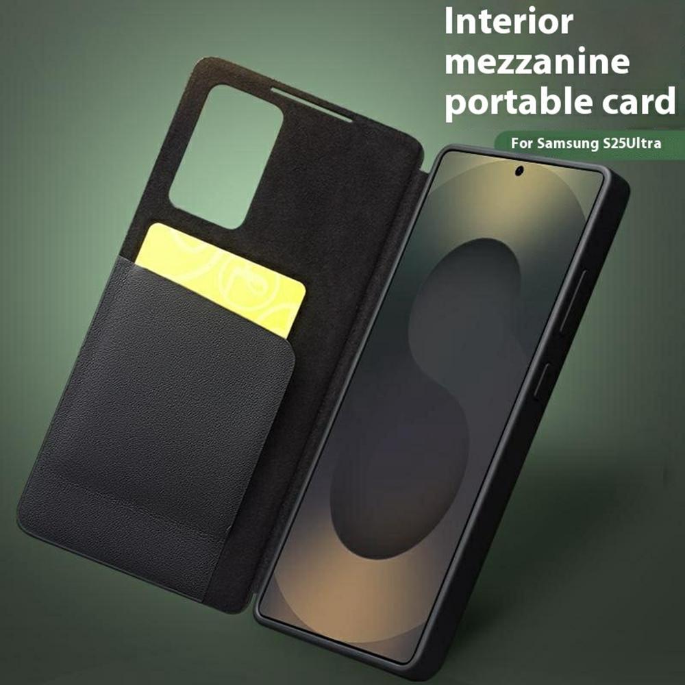 QIALINO For Samsung Galaxy S25 Ultra Case View Window Genuine Cow Leather Flip Phone Cover Green
QIALINO For Samsung Galaxy S25 Ultra Case View Window Genuine Cow Leather Flip Phone Cover Green