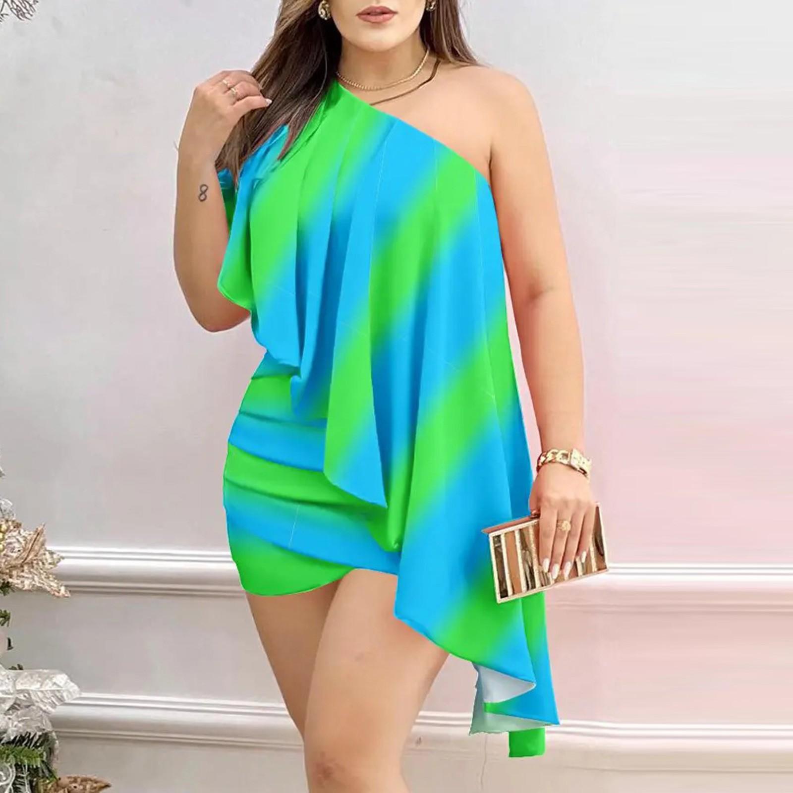 Sexy Womens One Shoulder Sleeveless Ruched Asymmetrical Party Cocktail Dress XXL зелений
Sexy Womens One Shoulder Sleeveless Ruched Asymmetrical Party Cocktail Dress XXL зелений