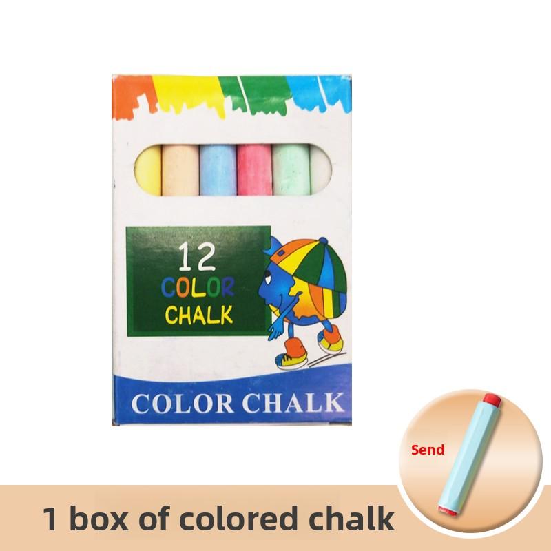 12 PCS Dustless Chalk Colored / White Dust-Free Non-Toxic Vibrant Blackboard Kids Teachers School Office Supplies Stationery
12 PCS Dustless Chalk Colored / White Dust-Free Non-Toxic Vibrant Blackboard Kids Teachers School Office Supplies Stationery