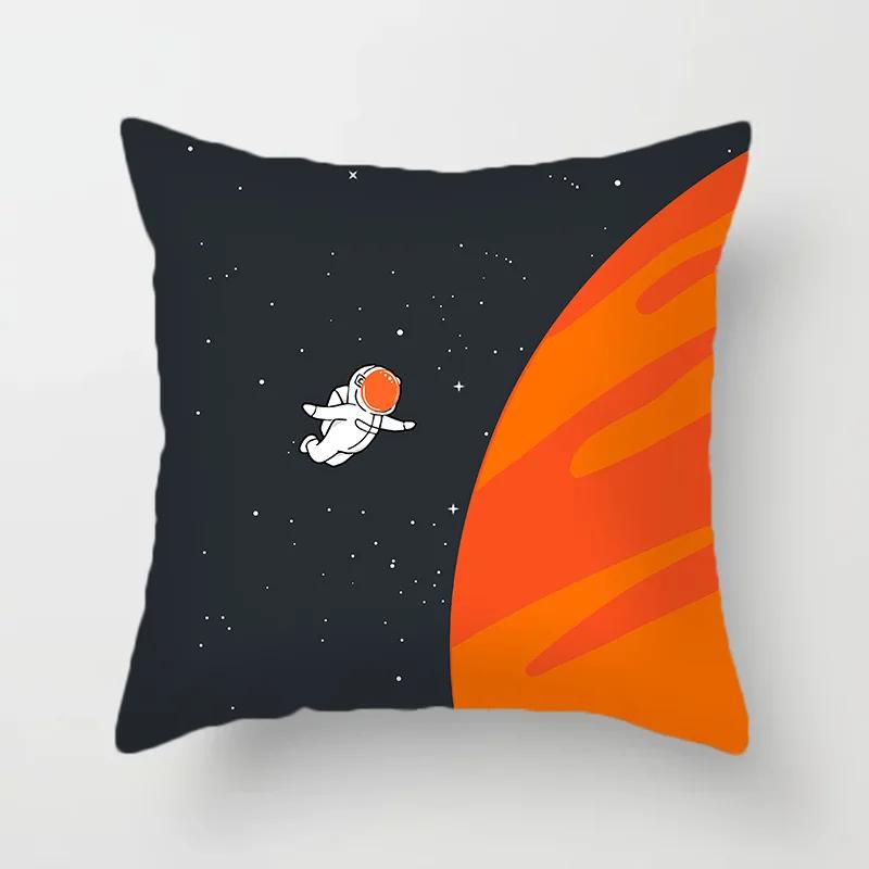 Cartoon Astronaut Polyester Pillowcase Black Orange Moon Bicycle Cushion Cover Decorative Decoration 30x30cm жовтий
Cartoon Astronaut Polyester Pillowcase Black Orange Moon Bicycle Cushion Cover Decorative Decoration 30x30cm жовтий
