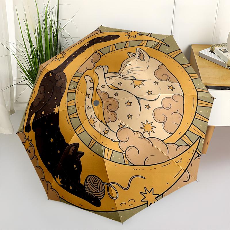 1pc Star Moon Cats Automatic Opening and Closing Umbrella - Lightweight 3-Fold Design, Suitable for Fans, Travel, Daily Use - Official Produ
1pc Star Moon Cats Automatic Opening and Closing Umbrella - Lightweight 3-Fold Design, Suitable for Fans, Travel, Daily Use - Official Produ