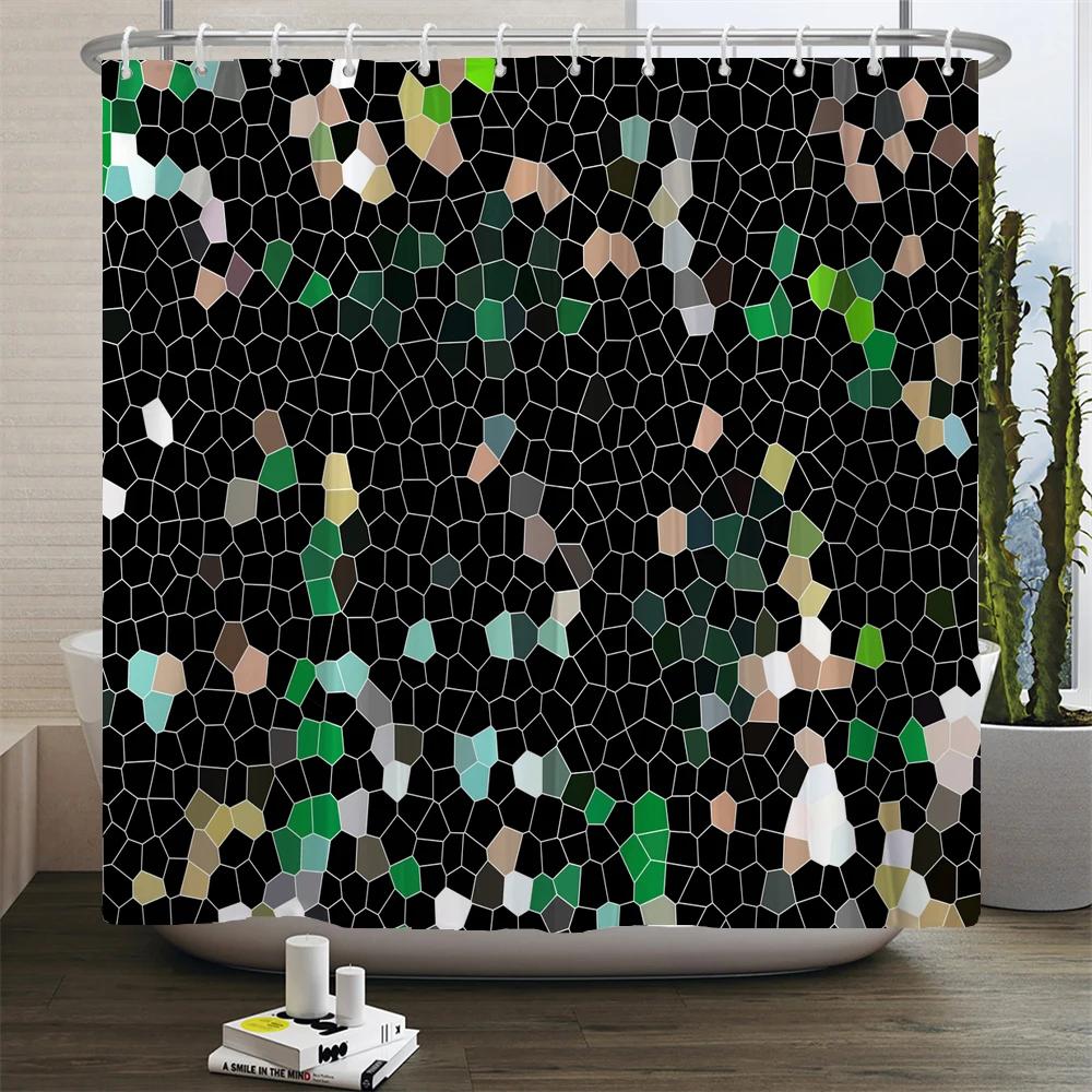 Gradient Colorful Glass Printed Shower Curtains Geometry Style Waterproof Bathroom Curtain Home Bathtub Screen Decor With Hooks W60H190(CM)-1 Pcs
Gradient Colorful Glass Printed Shower Curtains Geometry Style Waterproof Bathroom Curtain Home Bathtub Screen Decor With Hooks W60H190(CM)-1 Pcs