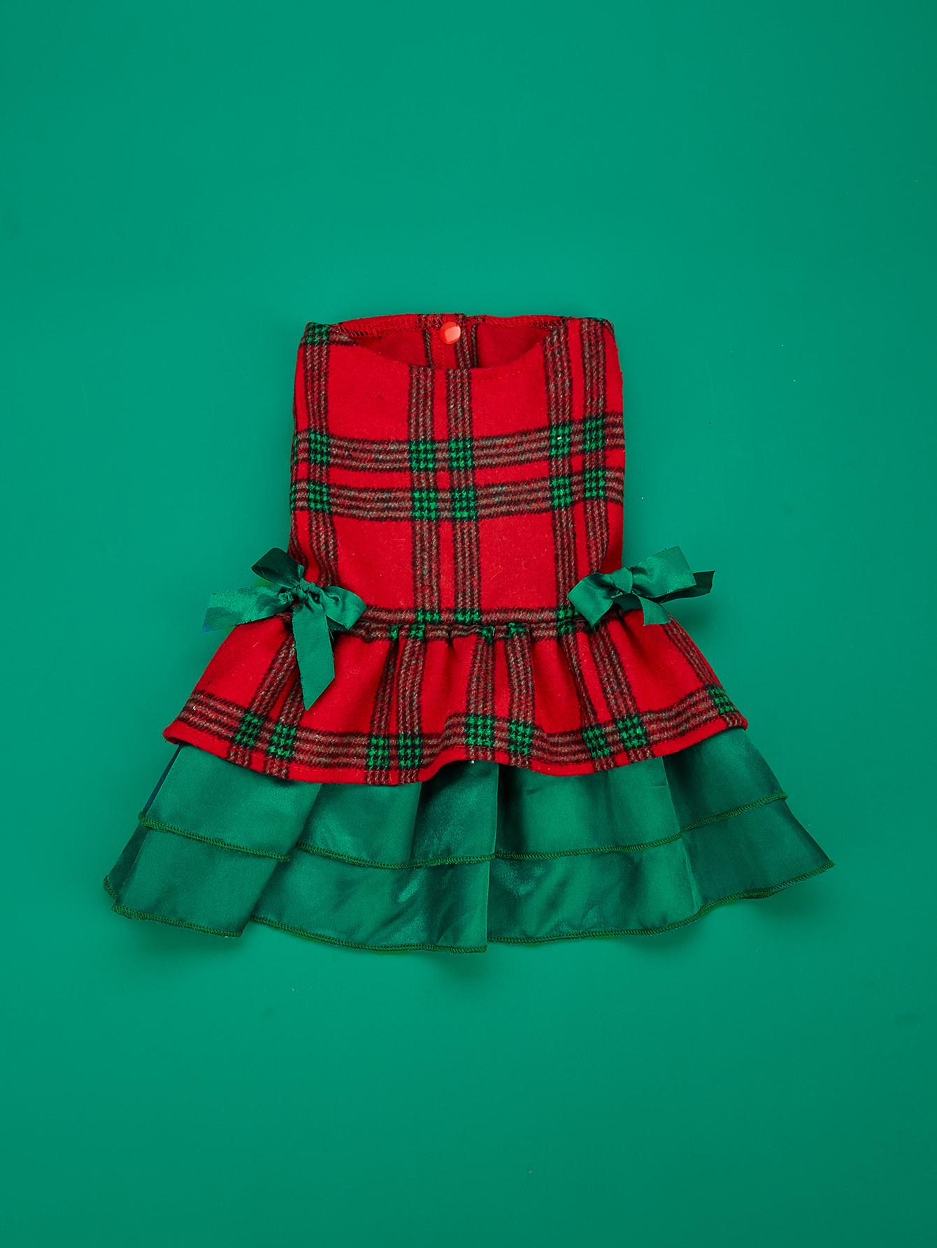 Christmas Puppy Dresses Dog Dress Classical Plaid Printed Puppy Clothes with Ruffle Tulle Bowknot Doggie Xmas Party Pet Cat War XS(old) зелёный
Christmas Puppy Dresses Dog Dress Classical Plaid Printed Puppy Clothes with Ruffle Tulle Bowknot Doggie Xmas Party Pet Cat War XS(old) зелёный