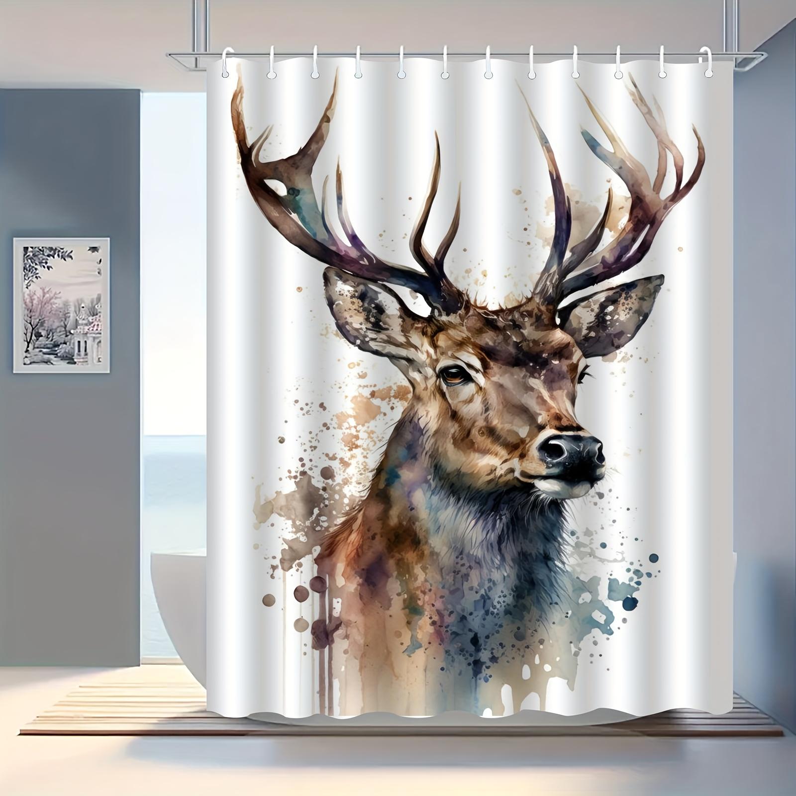 VIKAMA Painted Deer Art Shower Curtain Waterproof Bathroom Curtain Forest Shower Curtain Bathroom Decor 90X180C(3X5.9FT)
VIKAMA Painted Deer Art Shower Curtain Waterproof Bathroom Curtain Forest Shower Curtain Bathroom Decor 90X180C(3X5.9FT)