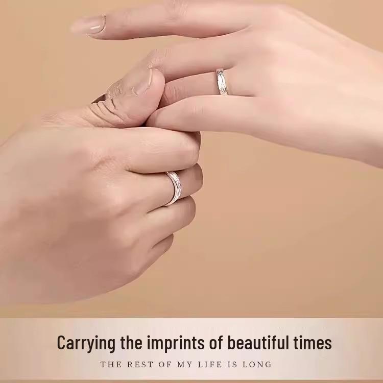 S999 Sterling Silver Open Adjustable Couple Rings for Women - Luxurious High-End Valentine s Day Gift
S999 Sterling Silver Open Adjustable Couple Rings for Women - Luxurious High-End Valentine s Day Gift
