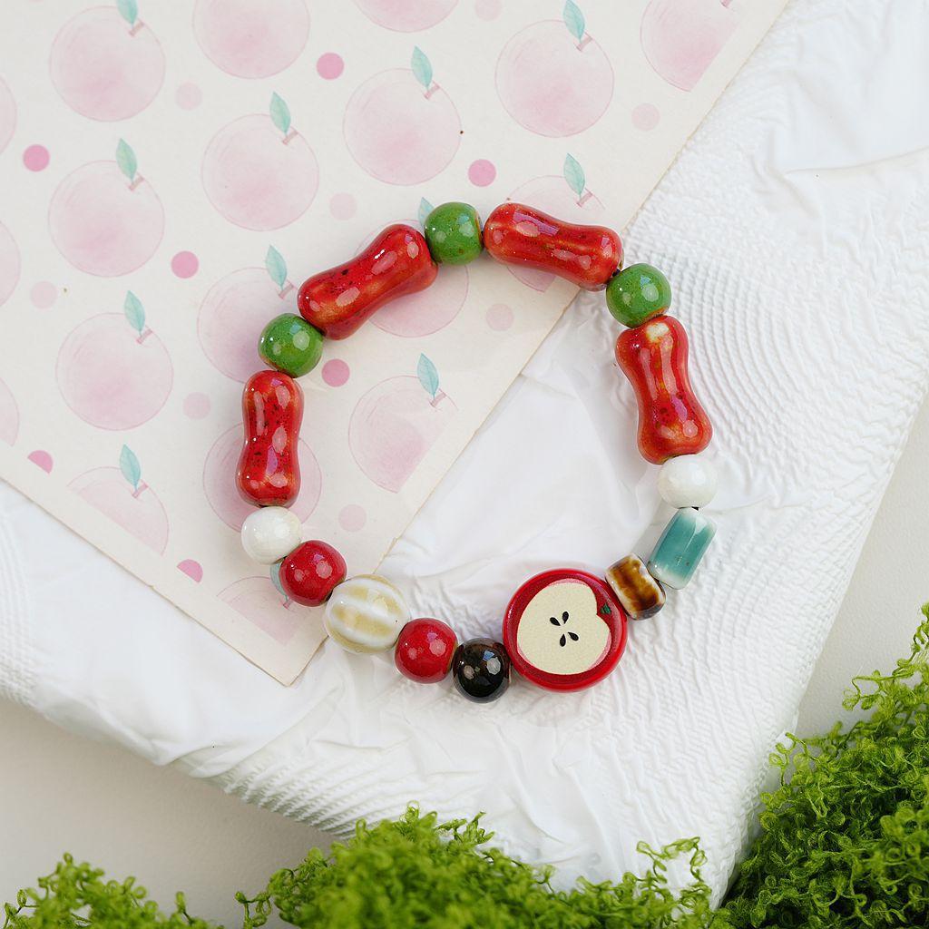 Cute Fashion Dopamine Color Stars Apple Ceramic Beaded Elastic Bracelet for Women Girl Friend Peaceful Christmas Jewelry Gifts
Cute Fashion Dopamine Color Stars Apple Ceramic Beaded Elastic Bracelet for Women Girl Friend Peaceful Christmas Jewelry Gifts