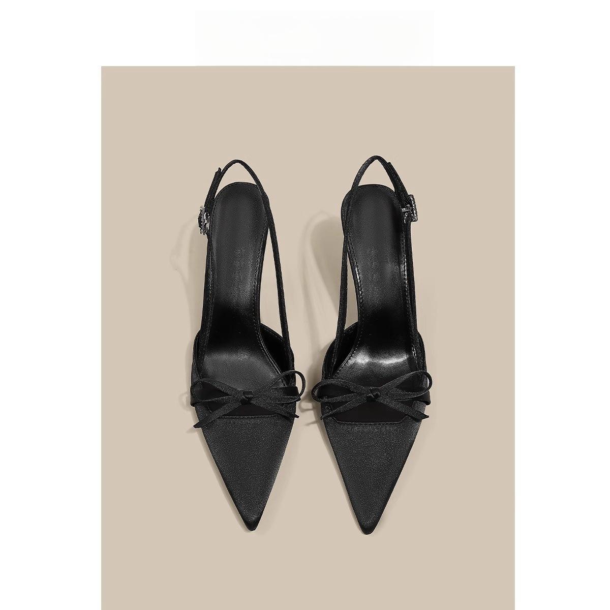 Bow bag head sandals women s summer gentle style with skirt cheongsam national style temperament pointed head thin heel black high heels 35 чёрный
Bow bag head sandals women s summer gentle style with skirt cheongsam national style temperament pointed head thin heel black high heels 35 чёрный