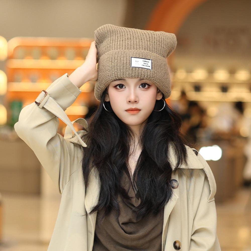 Rabbit Ears Knitted Wool Hat Warm Ear Protection Cap Fashion Tide Hat Men Women хаки
Rabbit Ears Knitted Wool Hat Warm Ear Protection Cap Fashion Tide Hat Men Women хаки