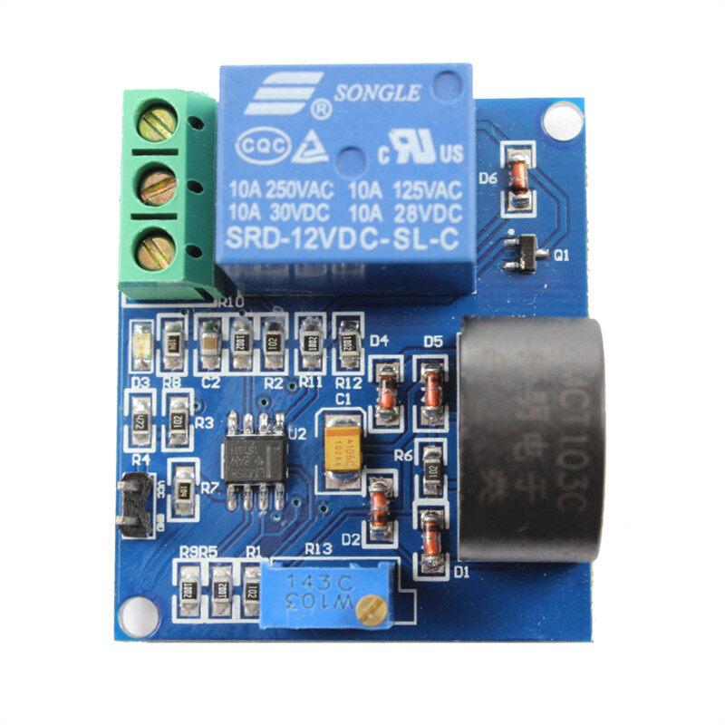 AC Current Detection Sensor Module 5V 12V 24V Relay Protection Module 5A Over-Current Overcurrent Protection Switch Output