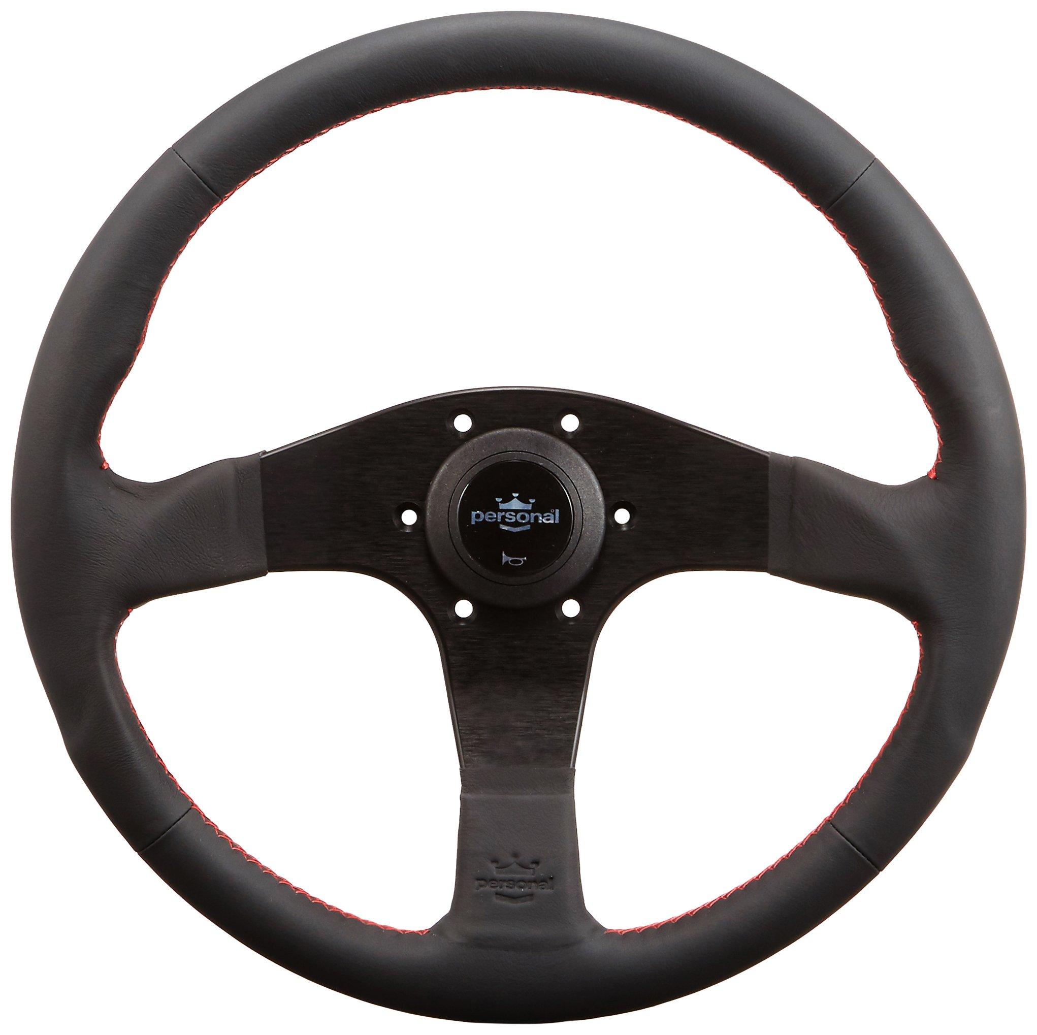 Personal BLITZ Smooth Leather Red Stitch/Black Spoke 350mm Steering Wheel P076
Personal BLITZ Smooth Leather Red Stitch/Black Spoke 350mm Steering Wheel P076