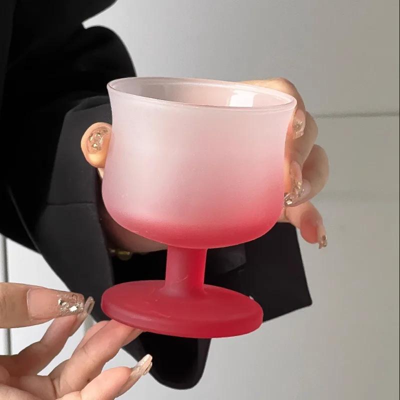 Frosted Gradient Glass Cup Red Wine Cup Goblet Juice Cups Champagne Glass Cocktail Dessert Bowl Water Cups Drinking Glasses 230ml розовый
Frosted Gradient Glass Cup Red Wine Cup Goblet Juice Cups Champagne Glass Cocktail Dessert Bowl Water Cups Drinking Glasses 230ml розовый