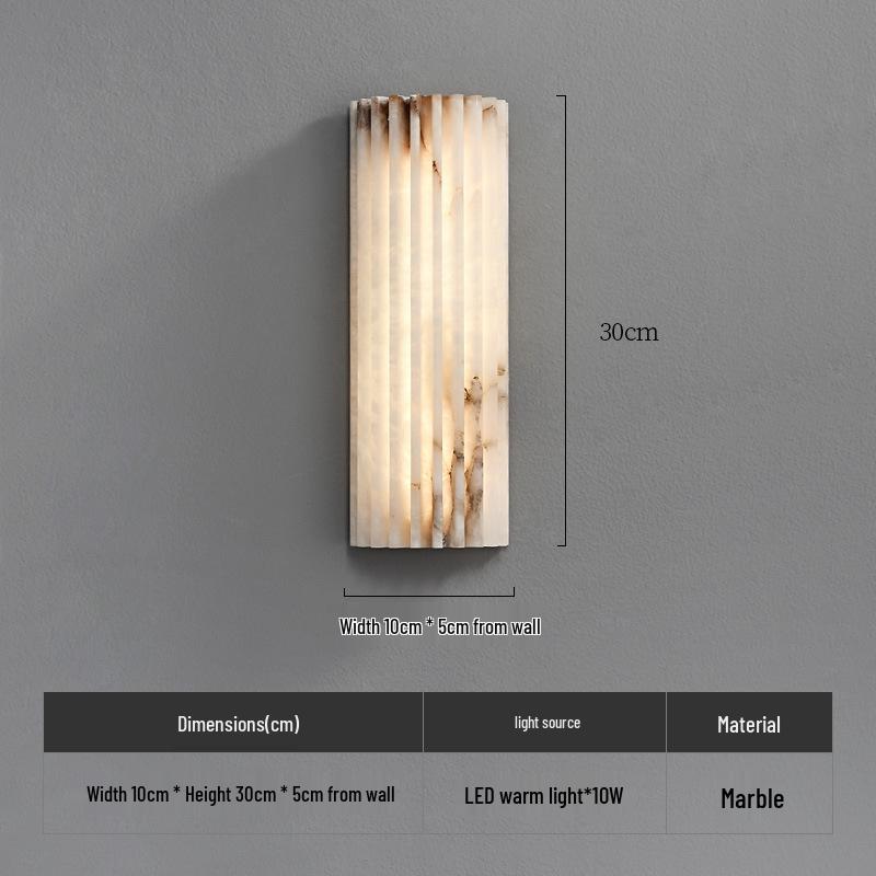 New Style Spanish Marble Wall Lamp for Bedroom and Study - Creative Designer Light Luxury Art Piece Warm Light
New Style Spanish Marble Wall Lamp for Bedroom and Study - Creative Designer Light Luxury Art Piece Warm Light