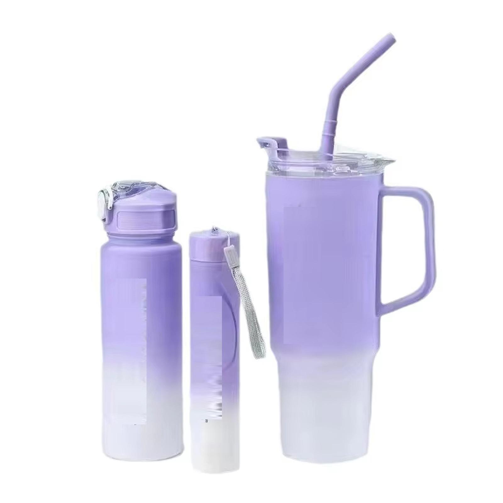 3PCS Plastic Cup Set Large Capacity Outdoor Car Water Bottle Straw Cup Kit one size фіолетовий
3PCS Plastic Cup Set Large Capacity Outdoor Car Water Bottle Straw Cup Kit one size фіолетовий