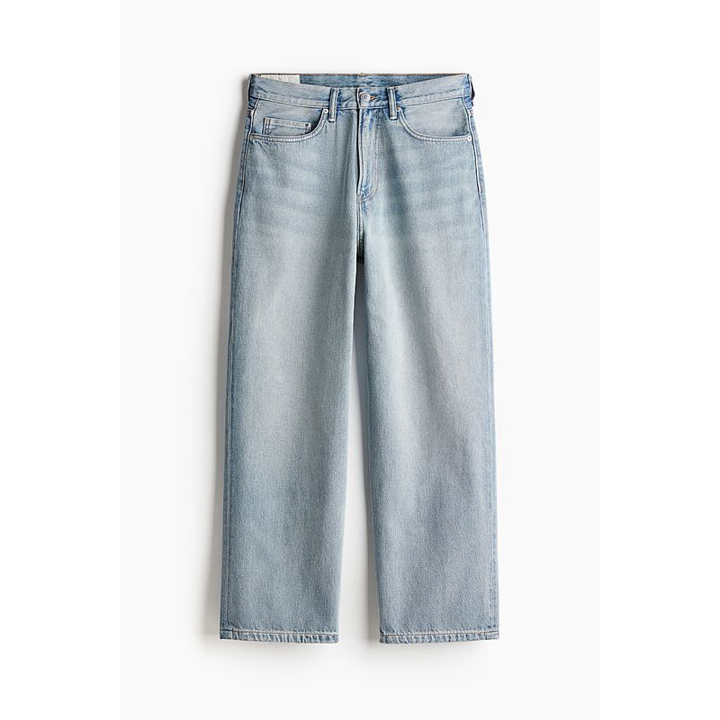 HM Men s Clothing Denim Autumn Matchet Pants Loose Mid-Waist Cotton Comfort Trend Washed Loose Pants 1235448 Light denim blue 170/82
HM Men s Clothing Denim Autumn Matchet Pants Loose Mid-Waist Cotton Comfort Trend Washed Loose Pants 1235448 Light denim blue 170/82