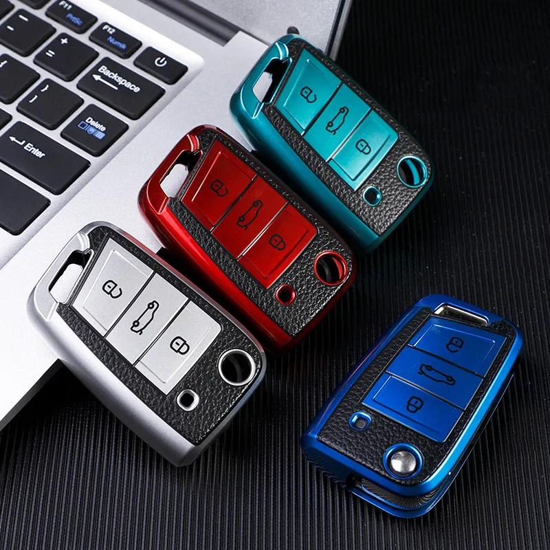 For Volkswagen VW Polo Golf 7 MK7 Tiguan for Skoda Octavia Kodiaq Karoq for Seat Ateca Car Key Case Cover Bag Keychain Protector срібний
For Volkswagen VW Polo Golf 7 MK7 Tiguan for Skoda Octavia Kodiaq Karoq for Seat Ateca Car Key Case Cover Bag Keychain Protector срібний