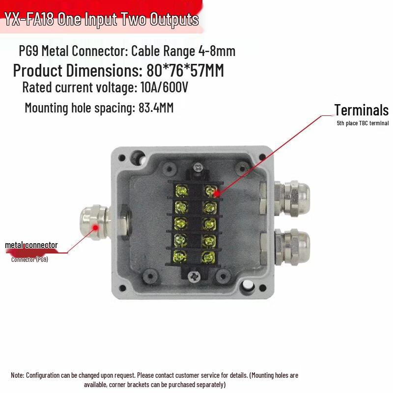 Aokewen Cast Aluminum Waterproof Junction Box
Aokewen Cast Aluminum Waterproof Junction Box