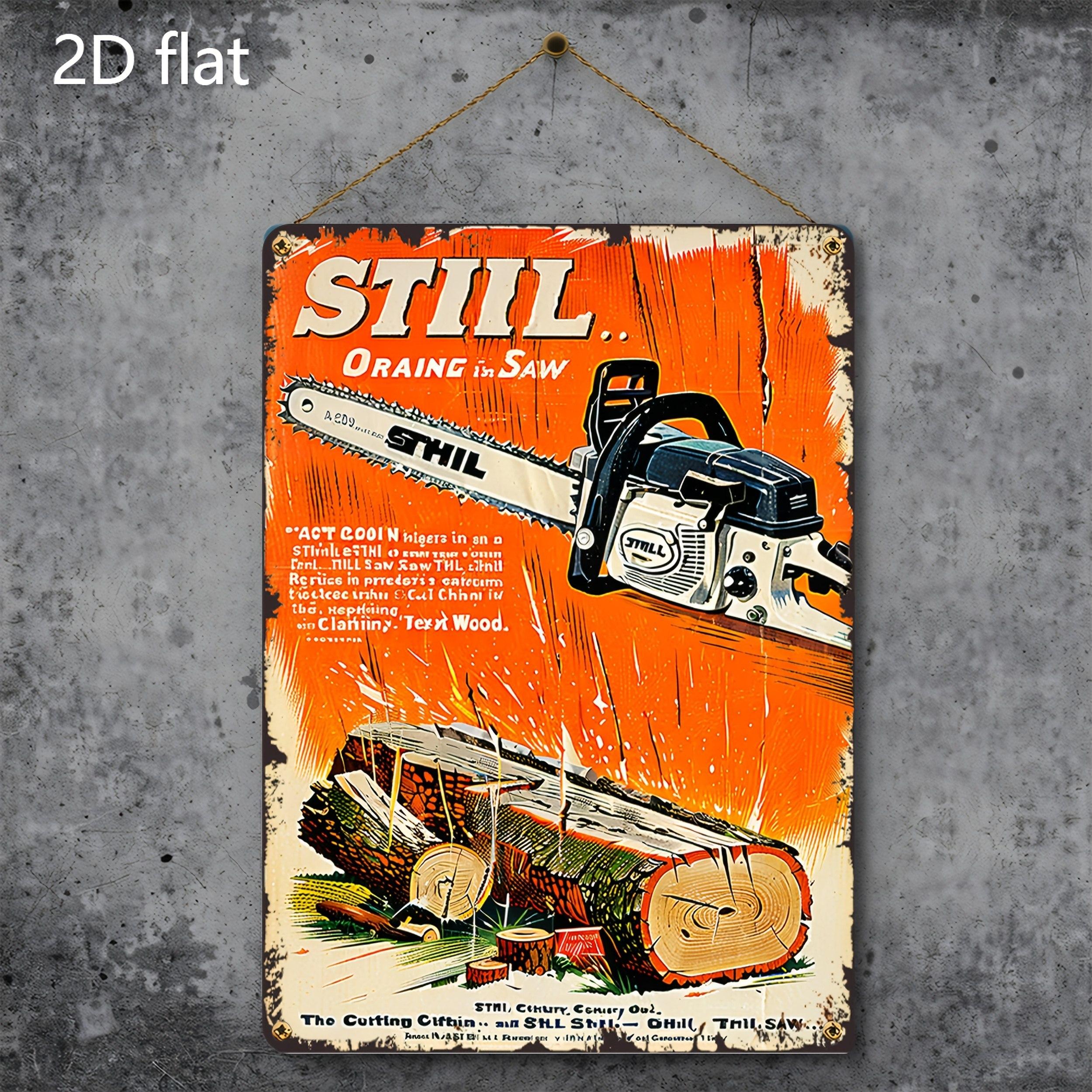 Vintage Chainsaw Advertisement Metal Tin Sign Retro Garage Workshop for Man Cave or Farmhouse Decor HeavyDuty Metal Cons 20x30cm(7.8x11.8inch)
Vintage Chainsaw Advertisement Metal Tin Sign Retro Garage Workshop for Man Cave or Farmhouse Decor HeavyDuty Metal Cons 20x30cm(7.8x11.8inch)