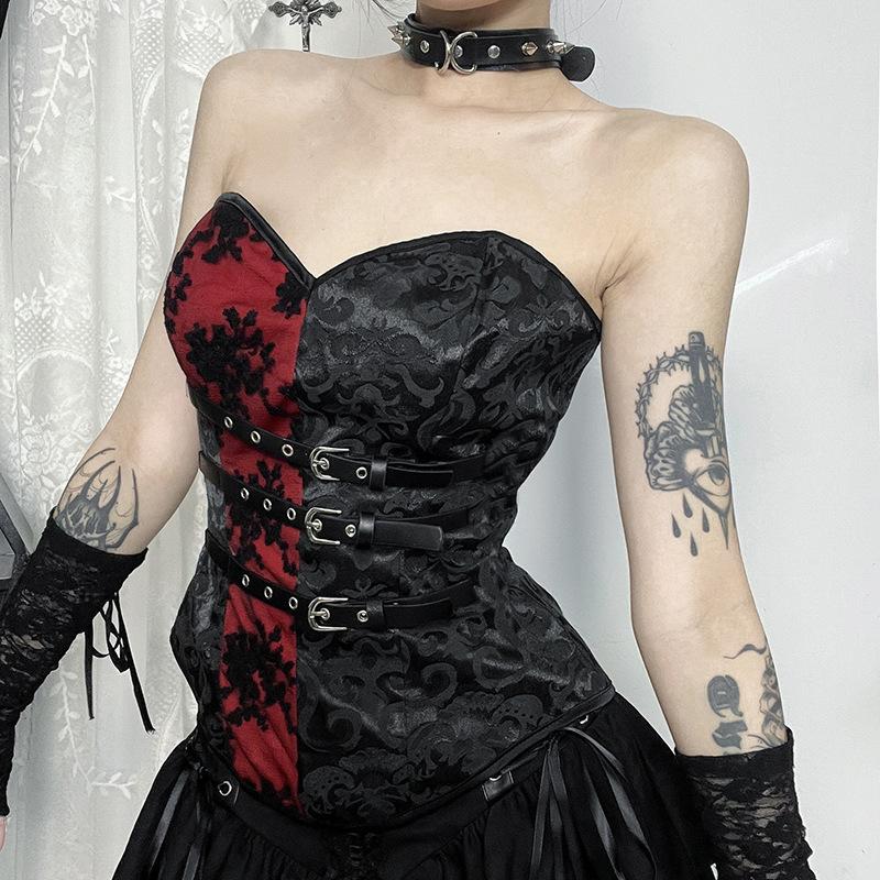 AltGoth Gothic Dark Vintage Vest Women Palace Style Y2k E-girl Streetwear Harajuku Buckle Patchwork Crop Tank Tops без бретелек S чёрный
AltGoth Gothic Dark Vintage Vest Women Palace Style Y2k E-girl Streetwear Harajuku Buckle Patchwork Crop Tank Tops без бретелек S чёрный