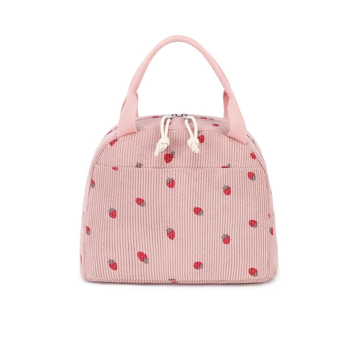 Сумка для ланча Strawberry Corduroy большой емкости для путешествий и пикников земляничный/розовый
Сумка для ланча Strawberry Corduroy большой емкости для путешествий и пикников земляничный/розовый