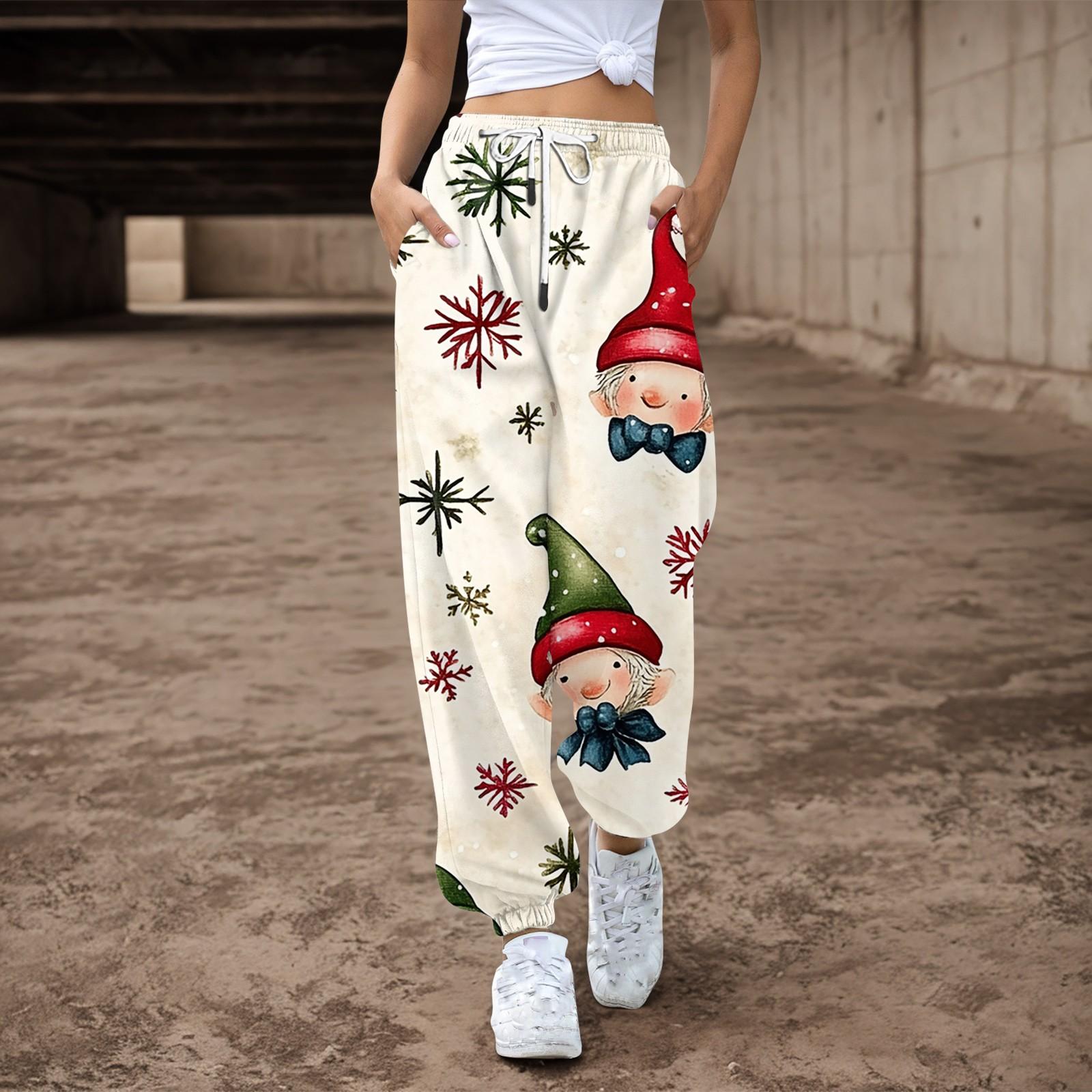 Женские повседневные брюки с завязками на резинке и рождественским принтом, спортивные штаны M бежевый
Женские повседневные брюки с завязками на резинке и рождественским принтом, спортивные штаны M бежевый