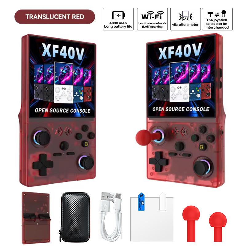XF40V Open Source Handheld Game Console Linux 4.0 IPS Screen Supports WiFi Arcade Joystick Portable Retro Video Games Player 64G
XF40V Open Source Handheld Game Console Linux 4.0 IPS Screen Supports WiFi Arcade Joystick Portable Retro Video Games Player 64G