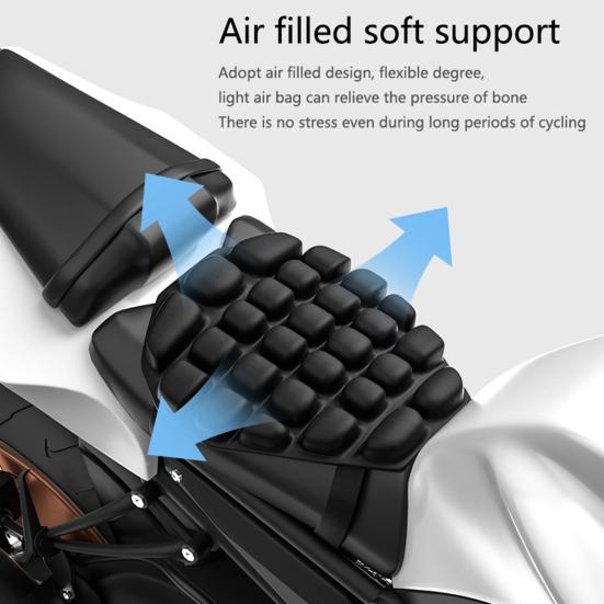 Inflatable Motorcycle Seat Cushion Pressure Relief Black Shock-proof Air Seat Pad for Motorbike
Inflatable Motorcycle Seat Cushion Pressure Relief Black Shock-proof Air Seat Pad for Motorbike
