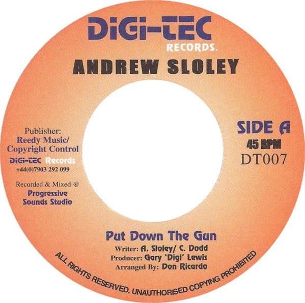 7inch Record ANDREW SLOLEY GLEN SLOLEY Put Down The Gun Reap What You So DT007 DigiTec Record 2007 UK Reggae Ska Dub Used
7inch Record ANDREW SLOLEY GLEN SLOLEY Put Down The Gun Reap What You So DT007 DigiTec Record 2007 UK Reggae Ska Dub Used